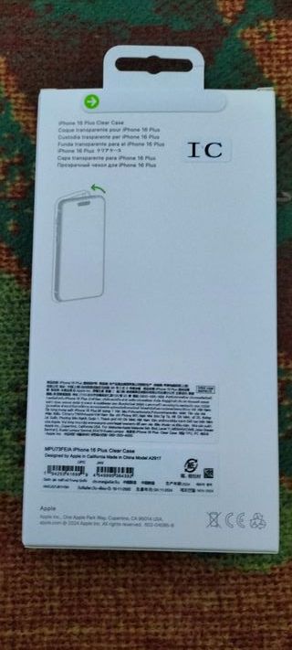 Funda iPhone 16 Plus Transparente Original Apple