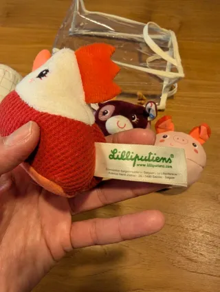 Set 4 Sonajeros Granja Bebé