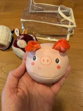 Set 4 Sonajeros Granja Bebé