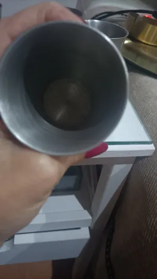 Juego de 6 vasos de estaño con dragón