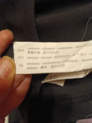 Vestido Negro Zara Recto Talla M