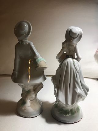 Pareja Figuras Vintage Novios Porcelana