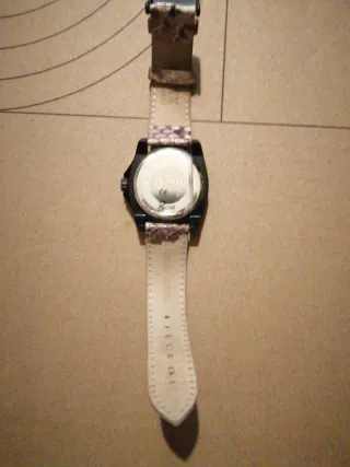 Relógio Watx&Colors preto e Bege