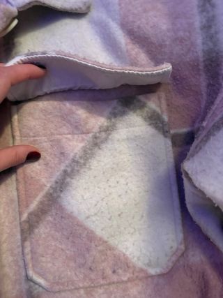 Chaqueta cuadros rosa Stradivarius Talla L