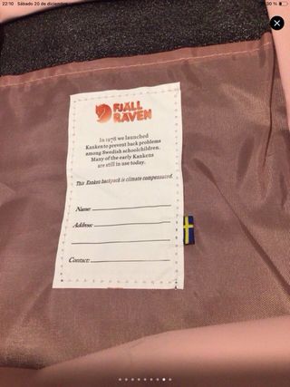 Mochila Fjallraven Kanken Rosa Palo SIN ESTRENAR