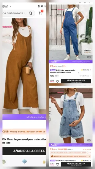 Pack Ropa Premamá talla 36/38 S/M