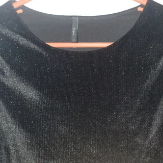 Vestido de fiesta negro brillante