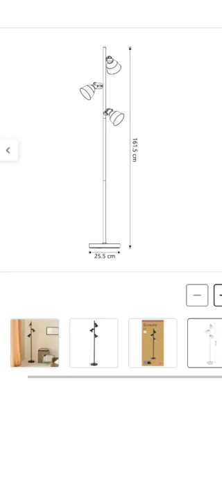 Lámpara de pie moderna Leroy Merlin