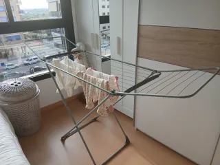 Tendedero plegable gris