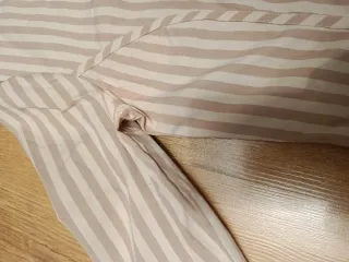 Camisa rayas beige mujer talla XL