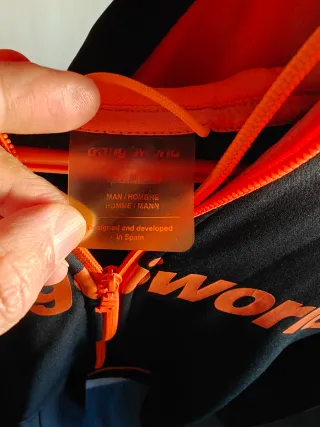 Chaqueta Trangoworld Talla M Negra Naranja