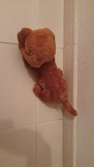 Peluche perro marrón