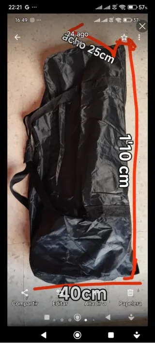 Bolsa para patinete eléctrico, sin usar 15€