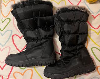 Stivali alti da neve neri