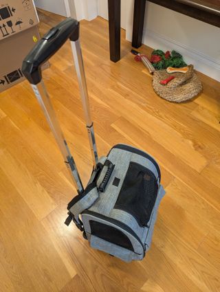 Transportín Mascotas - con ruedas, multi-bolsillos