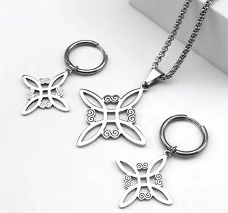 Conjunto de nudo de bruja en acero