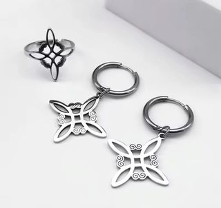 Conjunto de nudo de bruja en acero