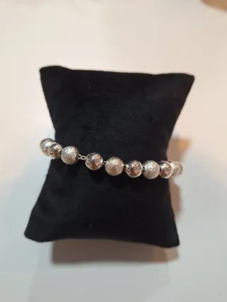 Pulsera Plata Ley 925 Bolas