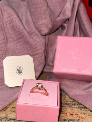 Anillo Swarovski Mujer Oro Rosa