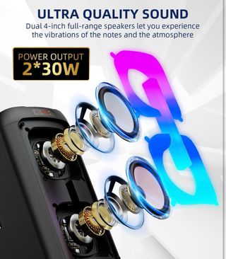 Altavoz con bateria karaoke NUEVO