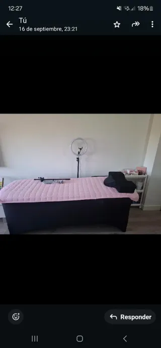 Camilla para masajes