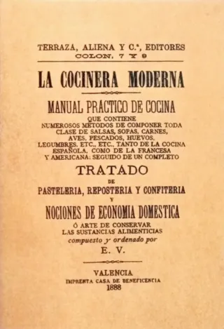 Manual de Cocina antiguo