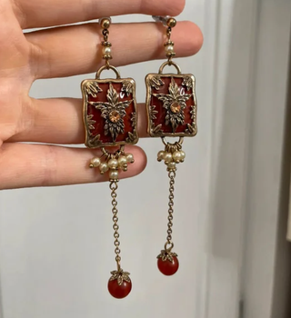 Art Deco Burdeos y Oro