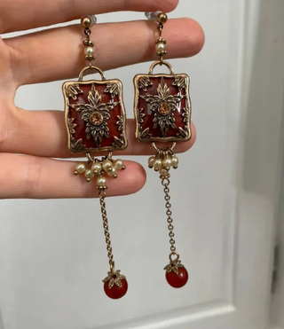 Art Deco Burdeos y Oro