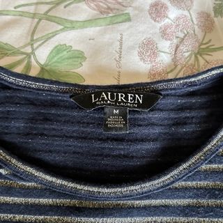 Camiseta Ralph Lauren Rayas Azul y Plateado