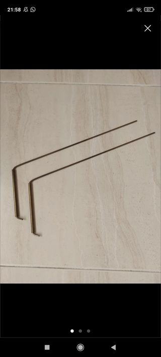 Tambor de lengüeta + varillas radiestesicas