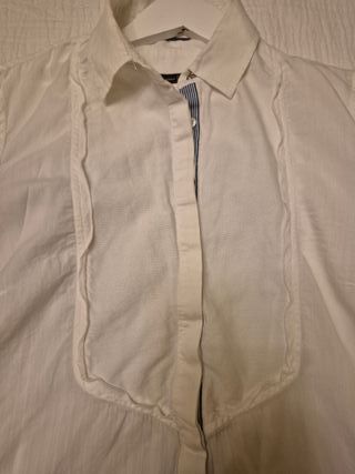 Camisa Massimo Dutti Blanca Mujer