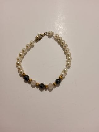 Bracciale perle e pietre dure oro