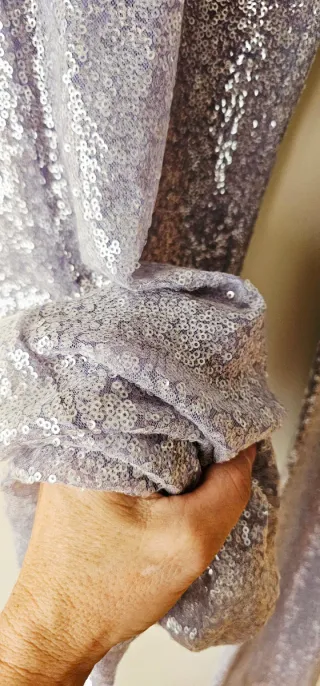 Pantalones Mango Lentejuelas Talla L