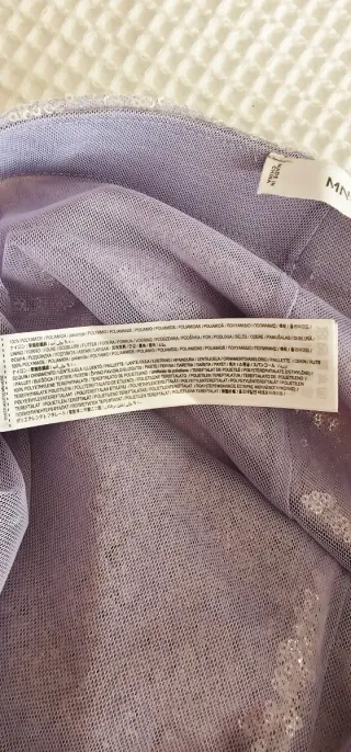 Pantalones Mango Lentejuelas Talla L