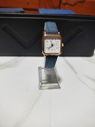 Reloj Mujer estilo Tank – 25mm Azul 5€