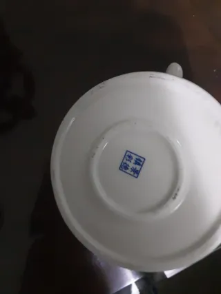 Tetera de porcelana china antigua