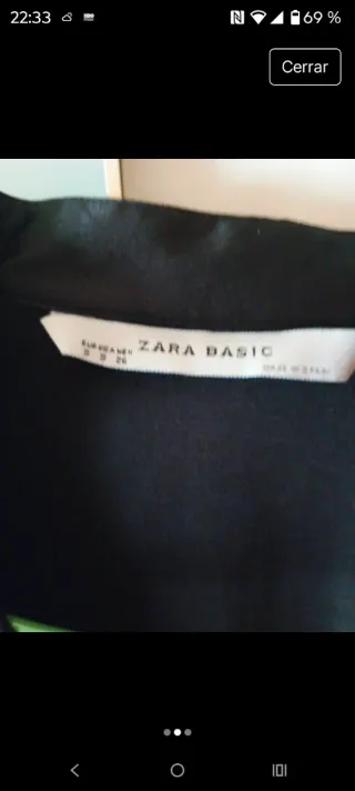 Blusa Zara manga larga