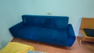 Sofá de 3 plazas azul