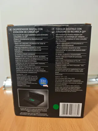 Despertador Digital Carga Inalámbrica Qi