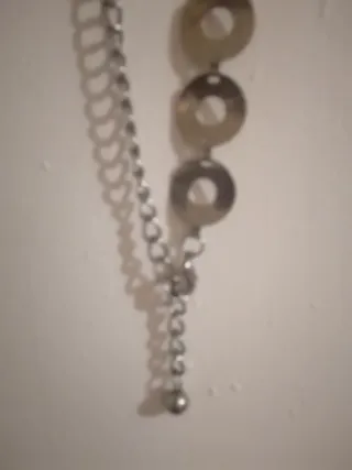 Cinturón plateado estilo años 70-80