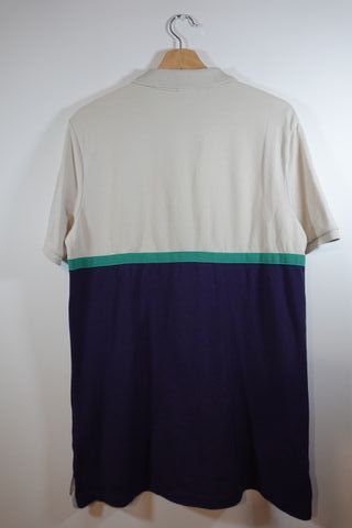 Polo Nike Golf Victory Hombre Beige/azul marino