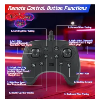 Mini Drone Spiderman con Mando y Baterías
