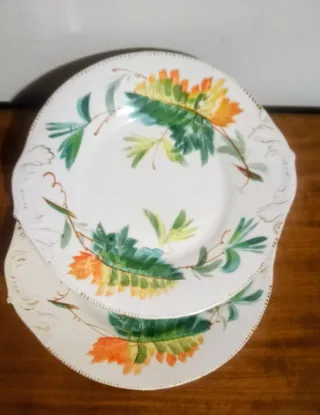 2 Vassoi Piatti Floreali 26cm