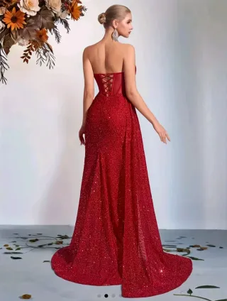 Vestido de fiesta rojo