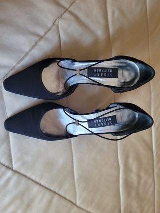 Zapatos Stuart Weitzman Negros Tacón