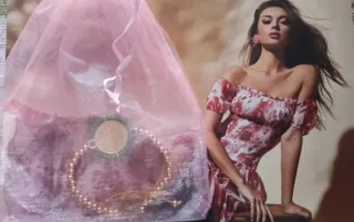 PULSERA MONEDA BOLAS BAÑO ORO 18KILATES HILO