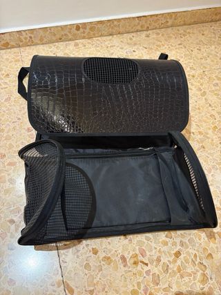 Transportín BPS perro gato negro