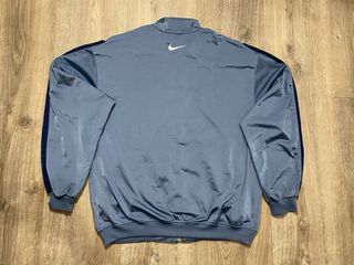 Chaqueta Nike Track Jacket Gris Claro Azul Marino