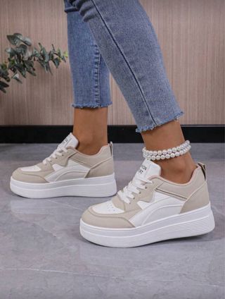 Zapatillas deportivas casual plataforma mujer