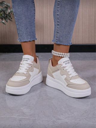 Zapatillas deportivas casual plataforma mujer